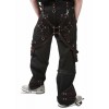 Men Gothic Pant Bondage Trouser Black Red Punk Rock Short Pants Punk Trouser Men Baggy Pants